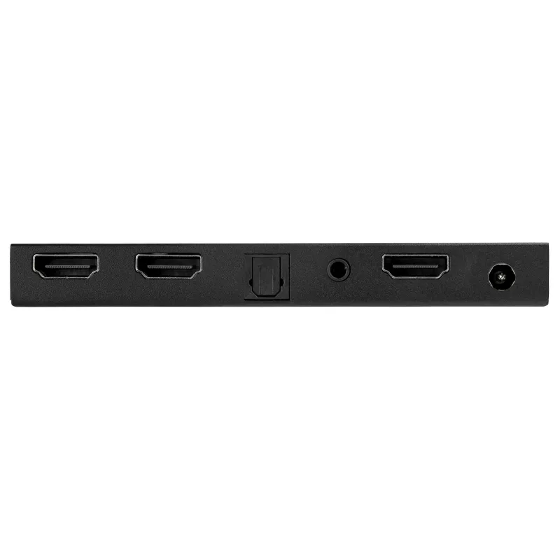 StarTech.com 2-Port HDMI Splitter (1x2) - 4K 60Hz UHD HDMI 2.0 Audio Video Splitter w/ Scaler & Audio Extractor (3.5mm/SPDIF) - Dual HDMI Splitter (1-In 2-Out) - EDID Copy - TV/Projector