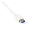 StarTech.com 3-pordiline kaasaskantav USB 3.0 jaotur ja Gigabit Ethernet - sisseehitatud kaabel~3-pordiline kaasaskantav USB 3.0 jaotur ja Gigabit Ethernet - 5 Gbps - sisseehitatud kaabel