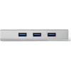 StarTech.com 3-pordiline kaasaskantav USB 3.0 jaotur ja Gigabit Ethernet - sisseehitatud kaabel~3-pordiline kaasaskantav USB 3.0 jaotur ja Gigabit Ethernet - 5 Gbps - sisseehitatud kaabel