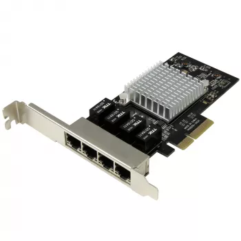 StarTech.com 4-pordine Gigabit Ethernet võrgukaart - PCI Express, Intel I350 NIC