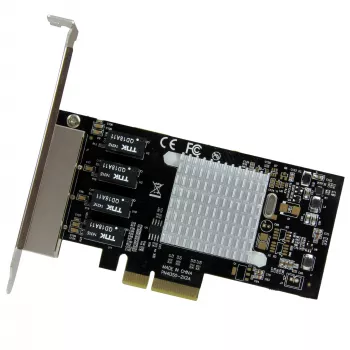 StarTech.com 4-pordine Gigabit Ethernet võrgukaart - PCI Express, Intel I350 NIC