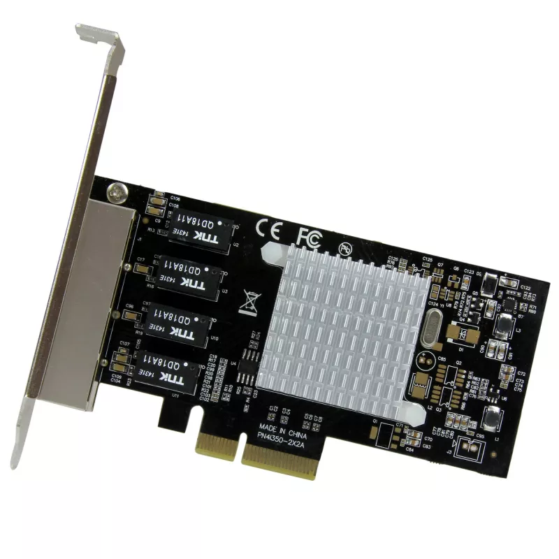 StarTech.com 4-pordine Gigabit Ethernet võrgukaart - PCI Express, Intel I350 NIC