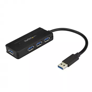 StarTech.com 4-pordiline USB 3.0 jaotur (SuperSpeed 5 Gbit/s) kiirlaadimisega – kaasaskantav USB 3.1 Gen 1 Type-A sülearvuti/lauaarvuti jaotur – USB siinitoide või võrgutoide suure jõudluse tagamiseks – mini/kompaktne~4-pordiline USB 3.0 jaotur (SuperSpeed 5 Gbit/s) kiirlaadimisega – kaasaskantav USB 3.2 Gen1 Type-A sülearvuti/lauaarvuti jaotur – USB siinitoide või võrgutoide suure jõudluse…