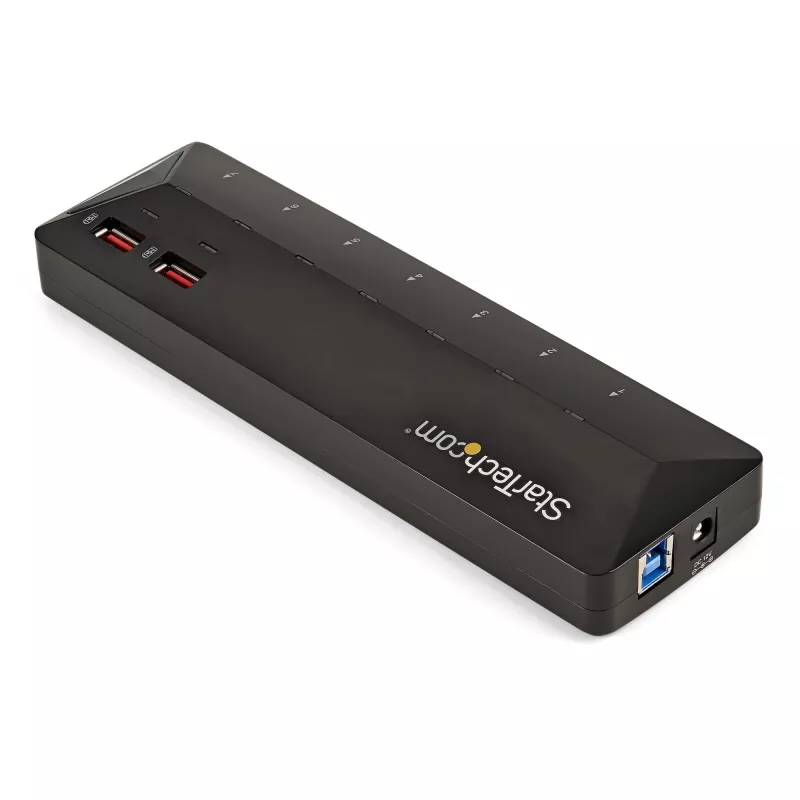 StarTech.com 7-pordiline USB 3.0 jaotur koos spetsiaalsete laadimisportidega - 2 x 2,4 A porti~7-pordiline USB 3.0 jaotur (5 Gbit/s) koos spetsiaalsete laadimisportidega - 2 x 2,4 A porti
