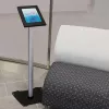StarTech.com Secure Tablet Floor Stand - Anti-Theft, Must, Silver, Tablet, Multimeediumialus, Alumiinium, Plastik, Teras, 1.5 kg, 24.6 cm (9.7 tolli)