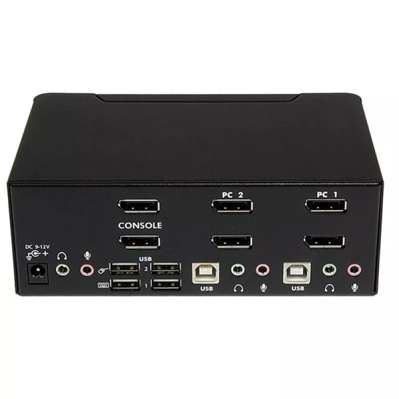 StarTech.com 2-pordiline kahe DisplayPortiga USB KVM-lüliti heli ja USB 2.0 jaoturiga
