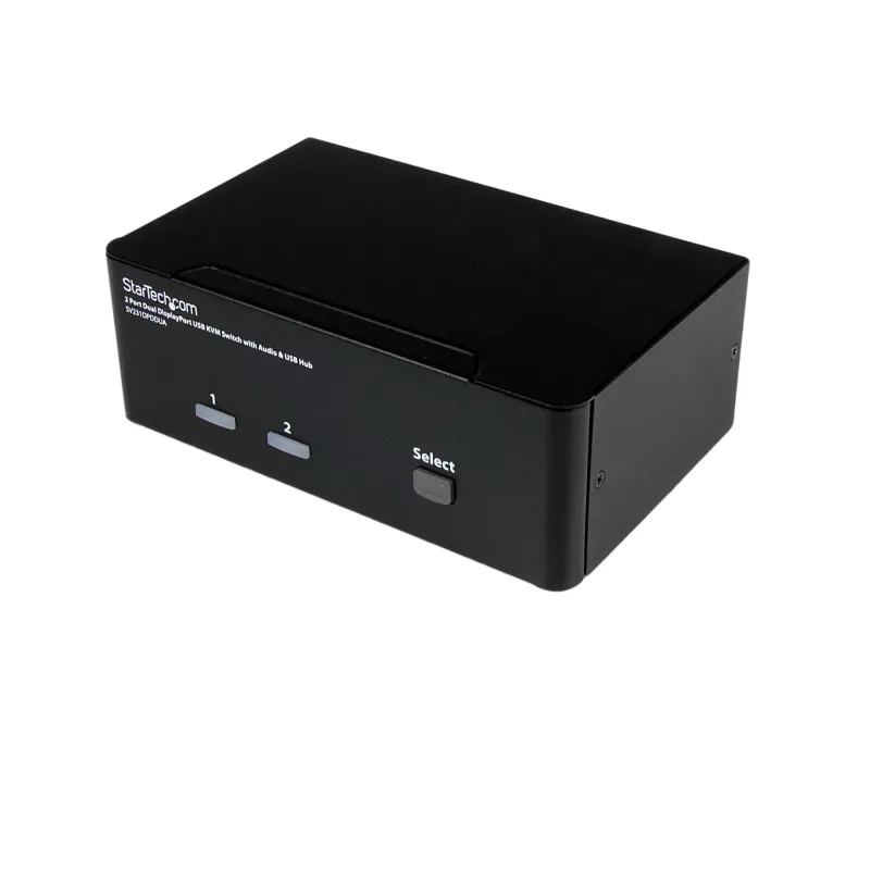 StarTech.com 2-pordiline kahe DisplayPortiga USB KVM-lüliti heli ja USB 2.0 jaoturiga