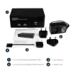 StarTech.com 2-pordiline kahe DisplayPortiga USB KVM-lüliti heli ja USB 2.0 jaoturiga