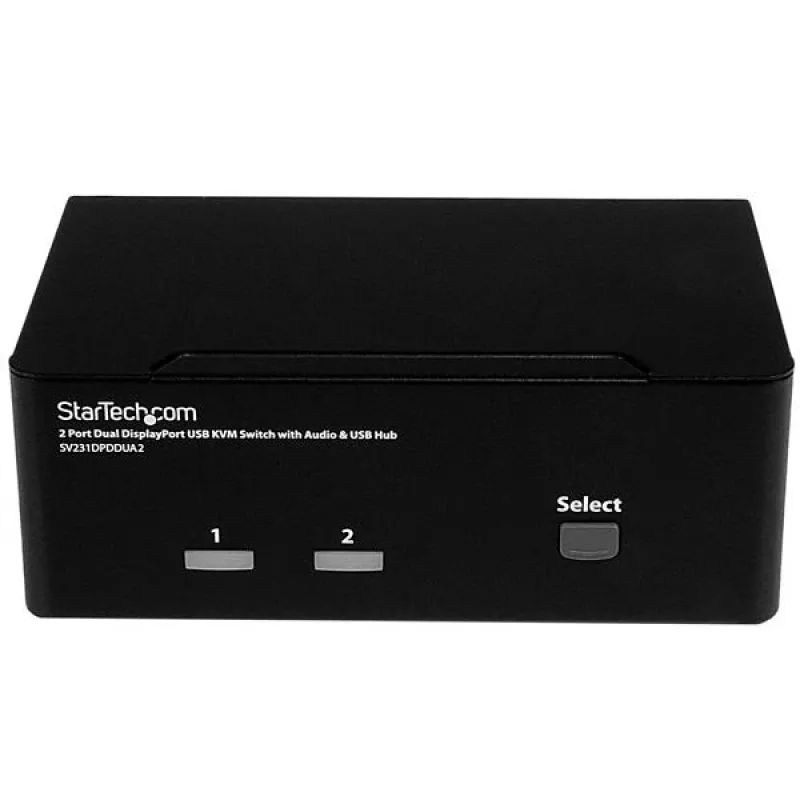 StarTech.com 2-pordiline DisplayPort kahe monitori KVM-lüliti - 4K 60Hz