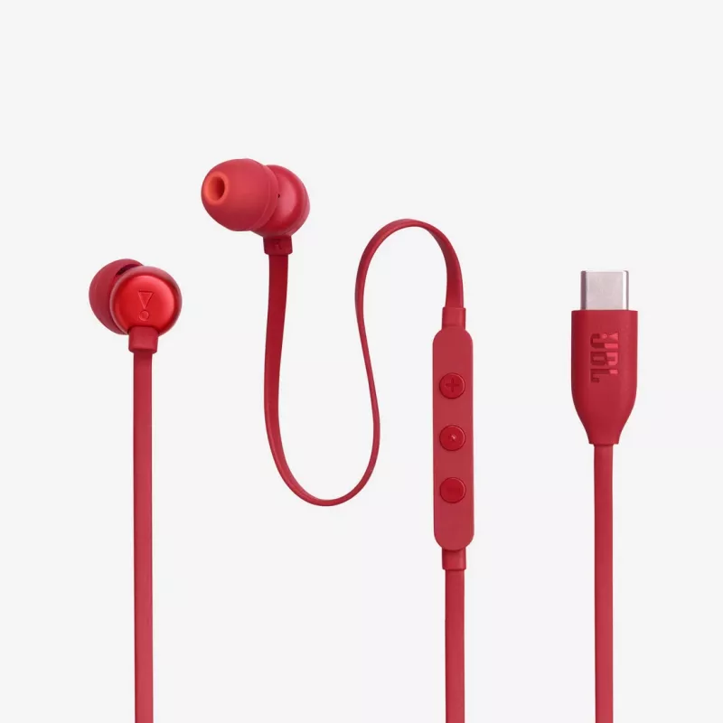 JBL Tune 310C peakomplekt juhtmega kõrvasisesed kõned/muusika USB USB-C punane