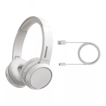 Philips 4000 seeria TAH4205WT/00 kõrvaklapid/peakomplekt Juhtmevaba Peavõru Kõned/Muusika USB USB-C Bluetooth Valge