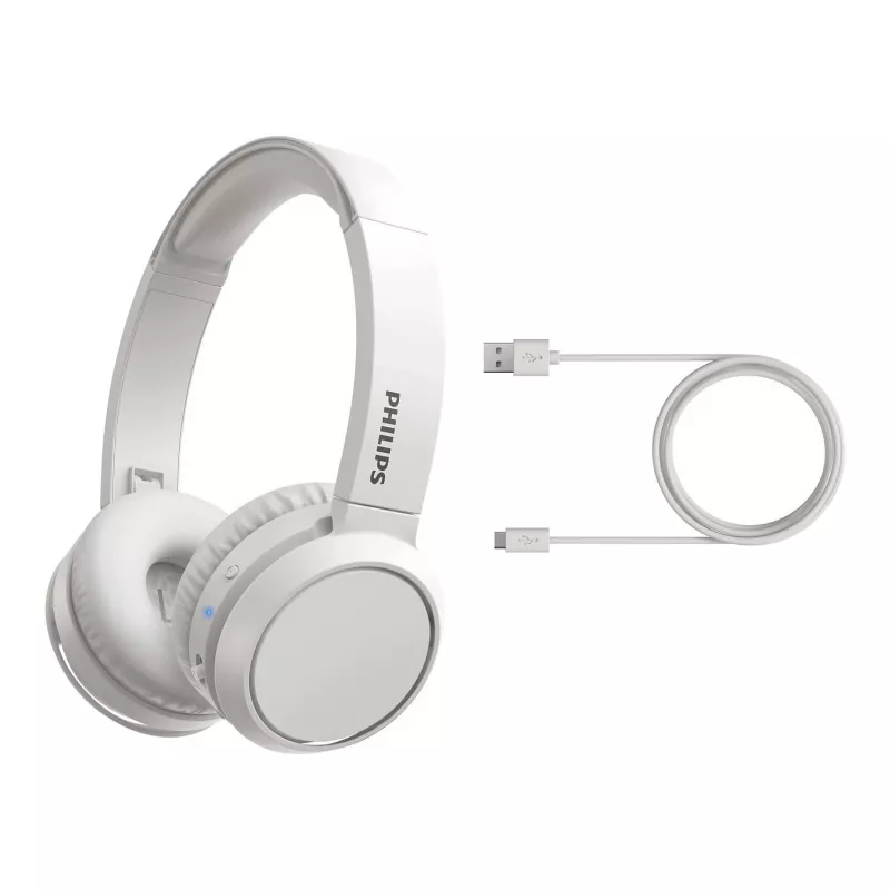 Philips 4000 seeria TAH4205WT/00 kõrvaklapid/peakomplekt Juhtmevaba Peavõru Kõned/Muusika USB USB-C Bluetooth Valge