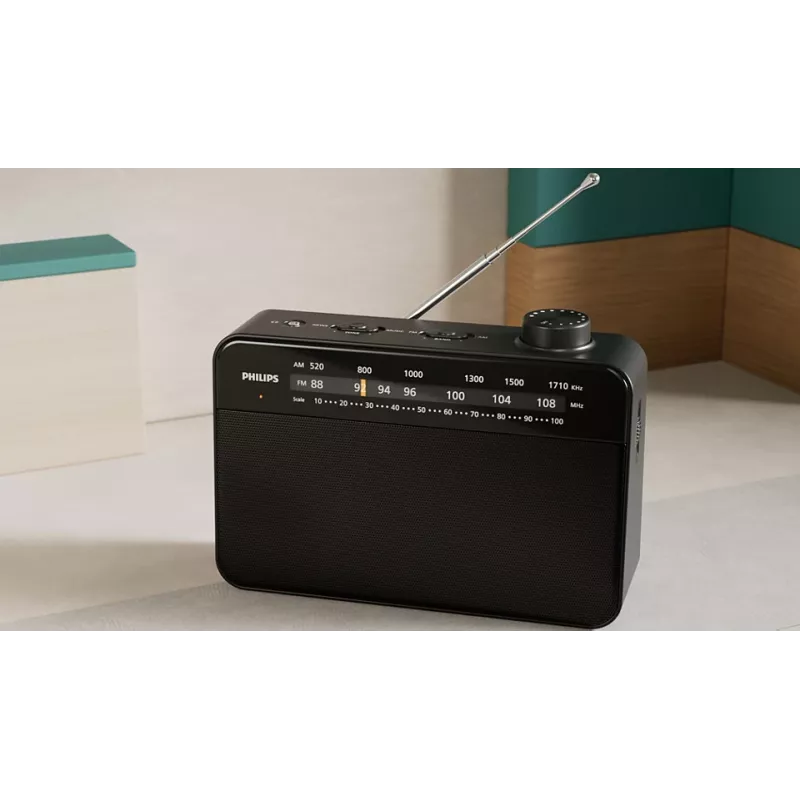 Portable Radio Philips TAR2509/10 Analog AM FM Must