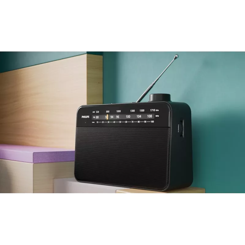 Portable Radio Philips TAR2509/10 Analog AM FM Must