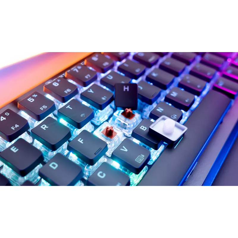 Turtle Beach Vulcan II Mini Air klaviatuur Mängimine RF-traadita + Bluetooth QWERTZ Saksa Must