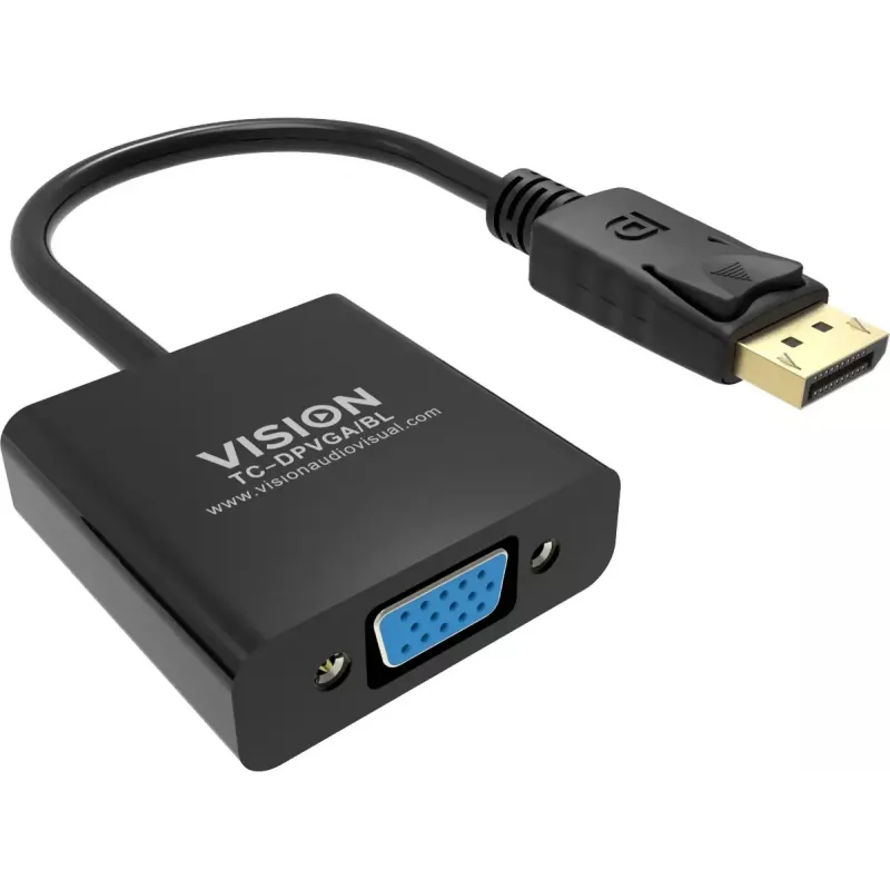 Video adapter DisplayPort VGA Vision TC-DPVGA/BL