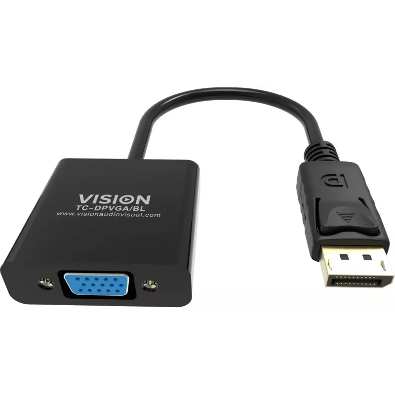 Video adapter DisplayPort VGA Vision TC-DPVGA/BL