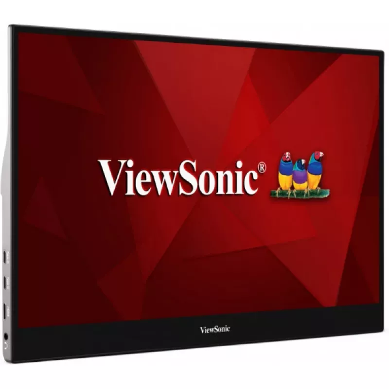 Viewsonic TD1655 arvutimonitor 39,6 cm (15,6 tolli) 1920 x 1080 pikslit Full HD LED puuteekraan mitme kasutajaga Must, Hõbedane