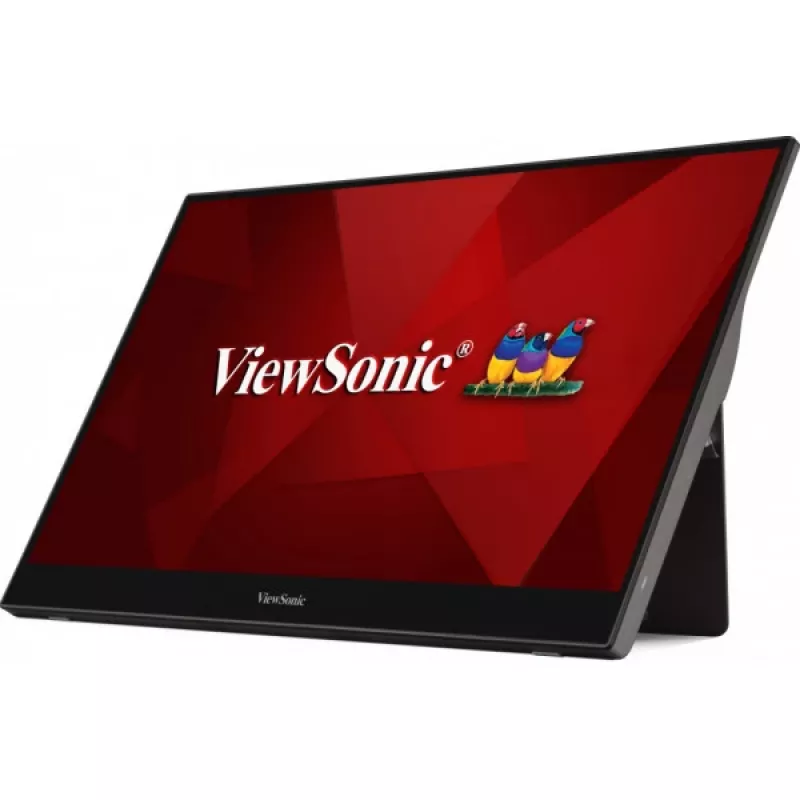 Viewsonic TD1655 arvutimonitor 39,6 cm (15,6 tolli) 1920 x 1080 pikslit Full HD LED puuteekraan mitme kasutajaga Must, Hõbedane