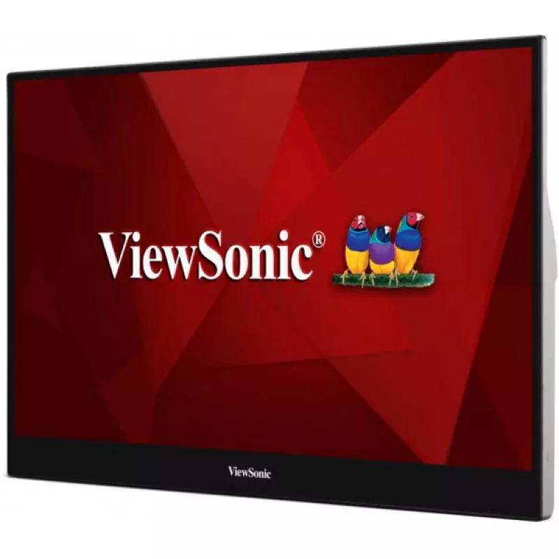 Viewsonic TD1655 arvutimonitor 39,6 cm (15,6 tolli) 1920 x 1080 pikslit Full HD LED puuteekraan mitme kasutajaga Must, Hõbedane
