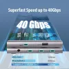 Edimax TD-405BP sülearvuti dokk/pordi paljundaja juhtmega Thunderbolt 4 60W