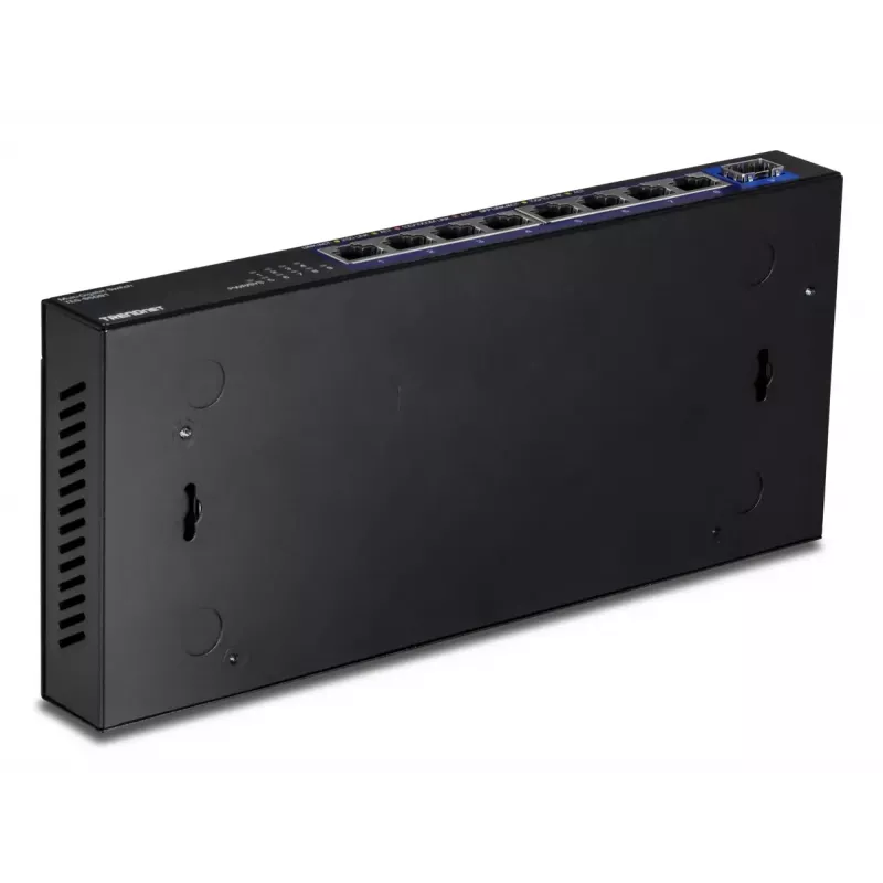 Haldamata võrgukommutaator TRENDnet TEG-S5091 — 8× 2.5G RJ-45 porti, 60 Gbit/s, 12 V, seinale kinnitatav