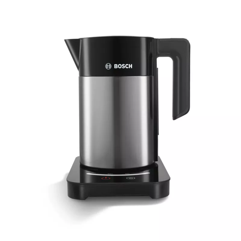 Bosch TWK7203 elektriline veekeetja 1,7 L 1850 W Must, Roostevaba teras
