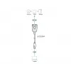 ATEN UC232AF USB Type-A RS-232 must 1,2 m kaabel