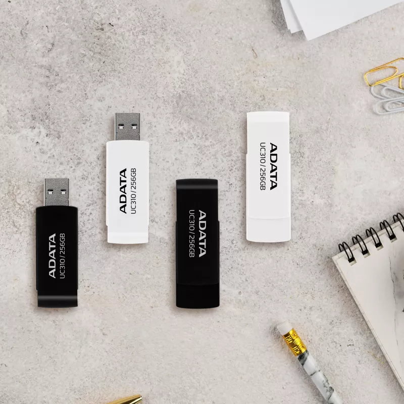 ADATA UC310 USB-mälupulk 256 GB USB Type-A 3.2 Gen 1 (3.1 Gen 1) Valge
