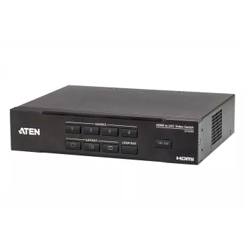 ATEN CAMLIVE PRO 4K 4-sisendiga HDMI-USB videolüliti, must, HDMI, 3840 x 2160 pikslit, metall, Taiwan, 3840 x 2160 1920 x 1080 1280 x 720