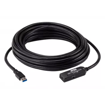ATEN USB 3.2 Gen1 pikenduskaabel 10 m USB A USB C-le Must