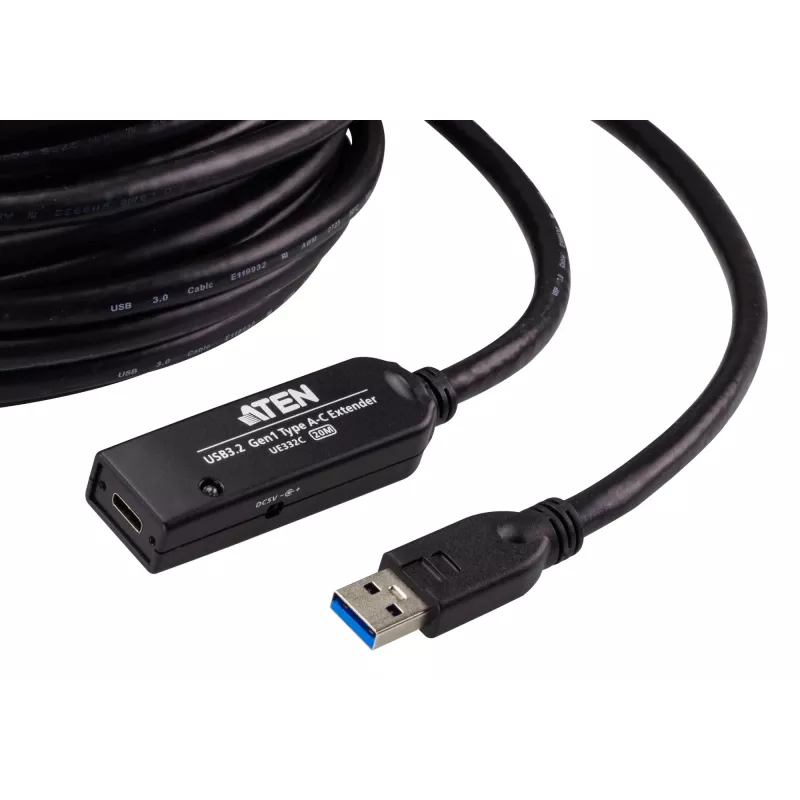 ATEN 20 M USB 3.2 Gen1 pikenduskaabel USB A kuni USB C 5 Gbit/s