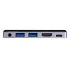 ATEN USB-C reisidokk võimsuse läbipääsuga, universaalne, USB USB-C, must, hõbedane