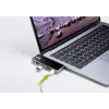 ATEN USB-C reisidokk võimsuse läbipääsuga, universaalne, USB USB-C, must, hõbedane