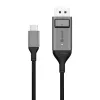 ALOGIC 2m Ultra USB-C isane DisplayPort isasele kaabel, 4K 60 Hz, LED, valge