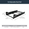 StarTech.com 3U Fixed 19 inch Adjustable Depth Universal Server Rack Rails