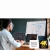 ATEN 2-pordiline 4K DisplayPort USB-C KVM-dokklüliti läbiva toitega