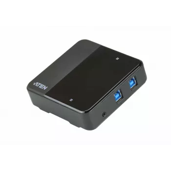 ATEN 2-pordiline USB-USB-C jagamislüliti, 5000 Gbit/s, Must, Plast, 0 - 40 °C, -20 - 60 °C, 0 - 80%