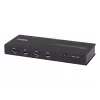 ATEN 4-Port USB 3.1 Gen1 Industrial Switch, 5 Gbit/s, Must, Metall, 0 - 50 °C, -20 - 60 °C, 0 - 80%