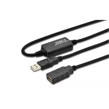Microconnect USB2.0AAF05A USB-kaabel USB 2.0 5 m USB A Must