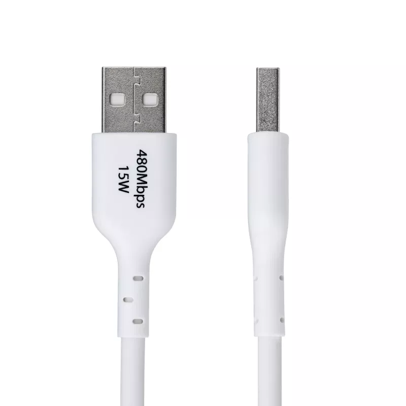StarTech.com 3m (9,8 jalga) USB-A USB-C laadimiskaabel, laadimine ja sünkroonimine, 3A, USB 2.0, TPE ümbris – valge USB-laadimisjuhe