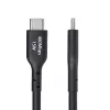 StarTech.com 4m USB-A to USB-C laadimiskaabel, laadimine ja sünkroonimine, 3A, USB 2.0, TPE mantel - must USB laadimiskaabel
