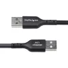 StarTech.com 4m USB-A to USB-C laadimiskaabel, laadimine ja sünkroonimine, 3A, USB 2.0, TPE mantel - must USB laadimiskaabel