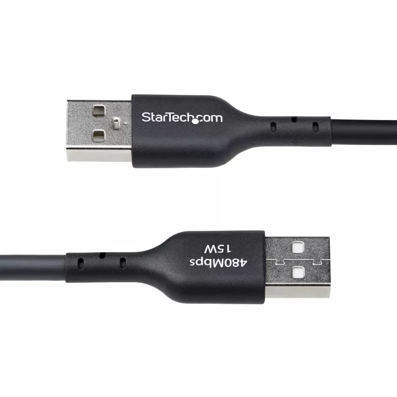 StarTech.com 4m USB-A to USB-C laadimiskaabel, laadimine ja sünkroonimine, 3A, USB 2.0, TPE mantel - must USB laadimiskaabel