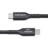 StarTech.com 4m USB-A to USB-C laadimiskaabel, laadimine ja sünkroonimine, 3A, USB 2.0, TPE mantel - must USB laadimiskaabel