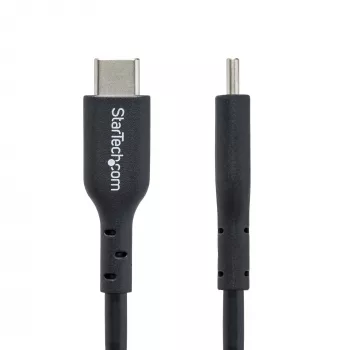 StarTech.com 4m USB-C laadimiskaabel, laadimine ja sünkroonimine, 60W (3A) PD, USB 2.0 sülearvuti laadimiskaabel, TPE mantliga - must USB-C laadimisjuhe