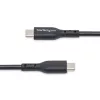 StarTech.com 4m USB-C laadimiskaabel, laadimine ja sünkroonimine, 60W (3A) PD, USB 2.0 sülearvuti laadimiskaabel, TPE mantliga - must USB-C laadimisjuhe