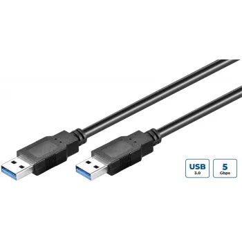 Microconnect USB3.0AA1B USB-kaabel USB 3.2 Gen 1 (3.1 Gen 1) 1 m USB A Must