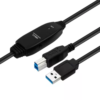 Microconnect Active USB3.0 A-B 7m M-M Must kaabel 5 Gbit/s