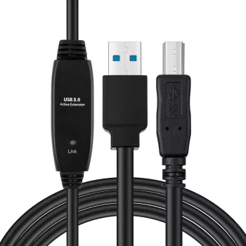Microconnect Active USB3.0 A-B 7m M-M Must kaabel 5 Gbit/s